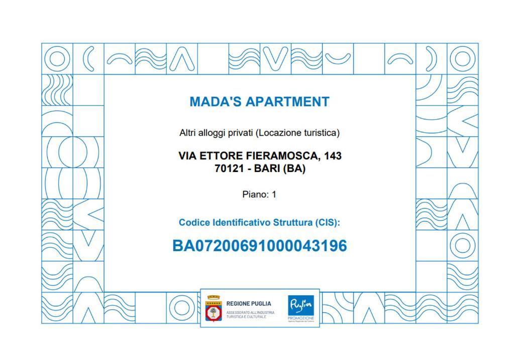 Mada's Deluxe Apartamento Bari